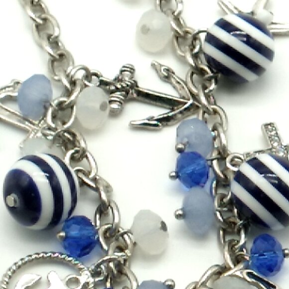 Pier 1 Nautical Charm Necklace Signed - Picture 10 of 10